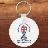 Noord-Amerikaans Voetbal 2026 | VS Canada Mexico Sleutelhanger (Achterkant)