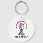 Noord-Amerikaans Voetbal 2026 | VS Canada Mexico Sleutelhanger (Achterkant)