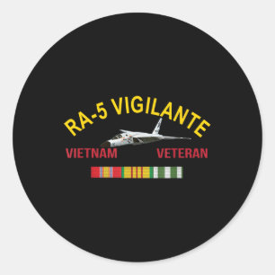 Noord-Amerikaanse A-5 Vigilante Vietnam Veteran A  Ronde Sticker