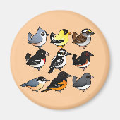 Noord-Amerikaanse achtertuin vogels Magneet (Voorkant)