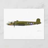 Noord-Amerikaanse B-25J Mitchell Briefkaart (Voorkant)