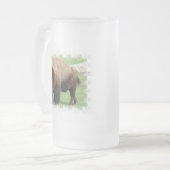 Noord-Amerikaanse Bison Frosted Beer Mok (Voorkant links)
