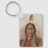 Noord-Amerikaanse Chief Sitting Bull van Lakota Sleutelhanger (Voorkant)