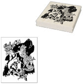 Noord-Amerikaanse Coyote Art Kleurplaat Rubberstempel (Gestempeld)