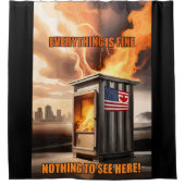 Noord-Amerikaanse eenheid: omhoog gaan in rook Douchegordijn (Voorkant)