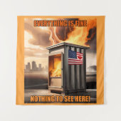 Noord-Amerikaanse eenheid: omhoog gaan in rook Wandkleed (Voorkant)