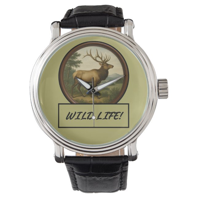 Noord-Amerikaanse Elk eWatch Horloge (Voorkant)