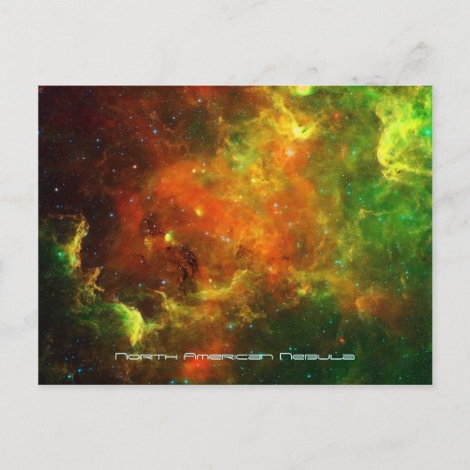 Noord-Amerikaanse en Pelican Nebulae Briefkaart (Voorkant)