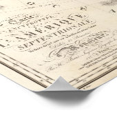 Noord-Amerikaanse gegraveerde Kaart Poster (Hoek)