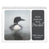 Noord-Amerikaanse geschilderde vogels vogelen wild Kalender (Hoes)