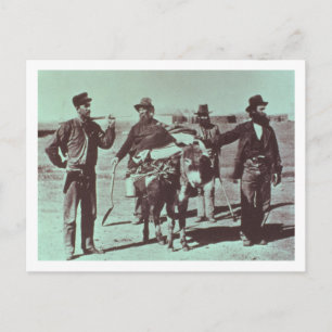Noord-Amerikaanse goudgravers, c.1849 (foto) Briefkaart