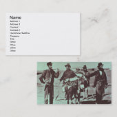 Noord-Amerikaanse goudgravers, c.1849 (foto) Visitekaartje (Voorkant / Achterkant)