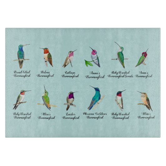 Noord-Amerikaanse Hummingbird Cutting Board Snijplank (Voorkant)