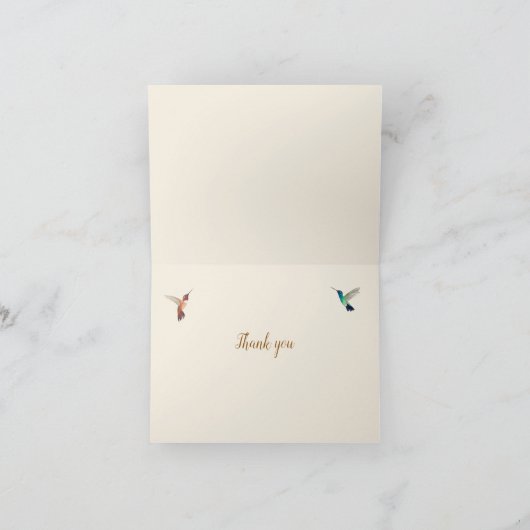Noord-Amerikaanse Hummingbird Dank u Kaart (Binnen)