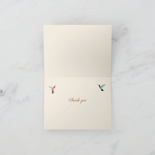 Noord-Amerikaanse Hummingbird Dank u Kaart (Binnen)