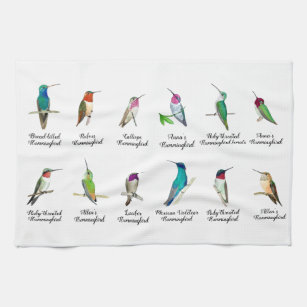 Noord-Amerikaanse Hummingbird Kitchen Towel Theedoek