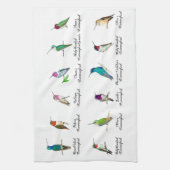 Noord-Amerikaanse Hummingbird Kitchen Towel Theedoek (Verticaal)