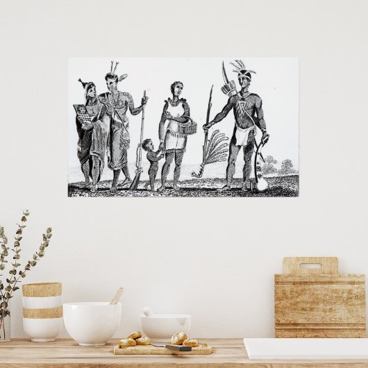 Noord-Amerikaanse Indiërs Poster (Keuken)