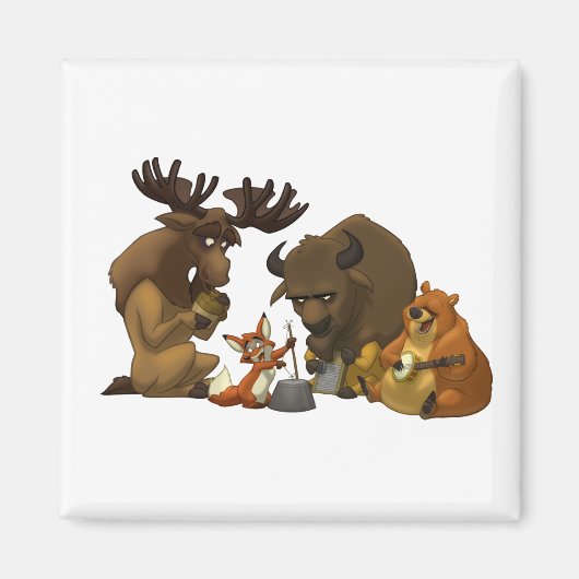 Noord-Amerikaanse Jug Band Magnet (Voorkant)