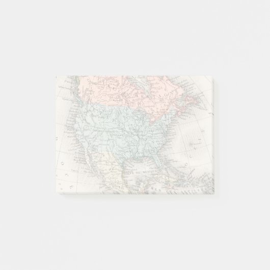 Noord-Amerikaanse kaart Post-it® Notes (Voorkant)