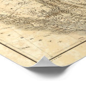 Noord-Amerikaanse kaart Poster (Hoek)