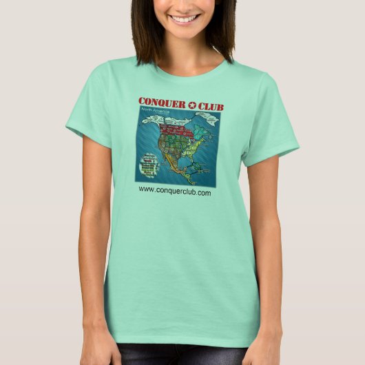 Noord-Amerikaanse kaart T-shirt (Voorkant)