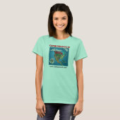 Noord-Amerikaanse kaart T-shirt (Voorkant volledig)