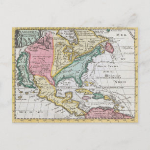 Noord-Amerikaanse Kaart van Noord-Amerika