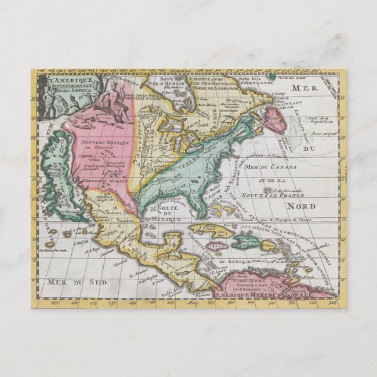 Noord-Amerikaanse Kaart van Noord-Amerika (Voorkant)