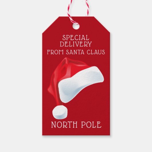 Noord-Amerikaanse kerstcadeau voor speciale kerstc Cadeaulabel (Voorkant)