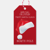 Noord-Amerikaanse kerstcadeau voor speciale kerstc Cadeaulabel (Achterkant)