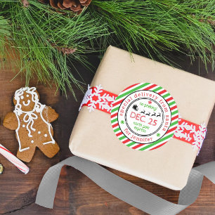Noord-Amerikaanse kerstcadeau voor speciale kerstc Ronde Sticker