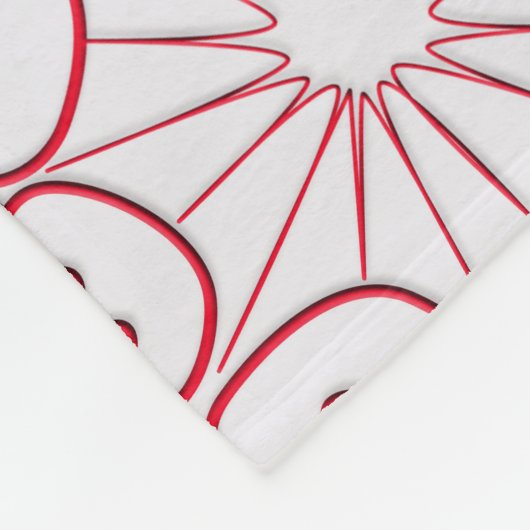 Noord-Amerikaanse kerstmis Fleece Deken (Hoek)