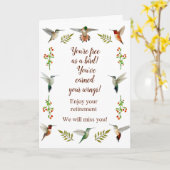 Noord-Amerikaanse kolibries pensioen Kaart (Gele Bloem)