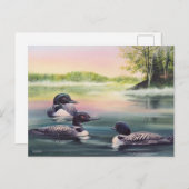 Noord-Amerikaanse lenzen op de Waterverf van het m Briefkaart (Voorkant / Achterkant)