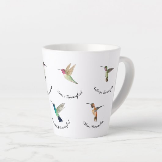 Noord-Amerikaanse mensvogels Latte Mok (Rechterhoek)