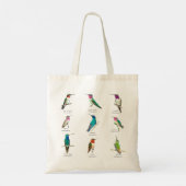 Noord-Amerikaanse mensvogels Tote Bag (Achterkant)