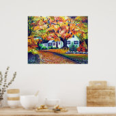 Noord-Amerikaanse Mesmerizing Herfst Landschap Poster (Keuken)