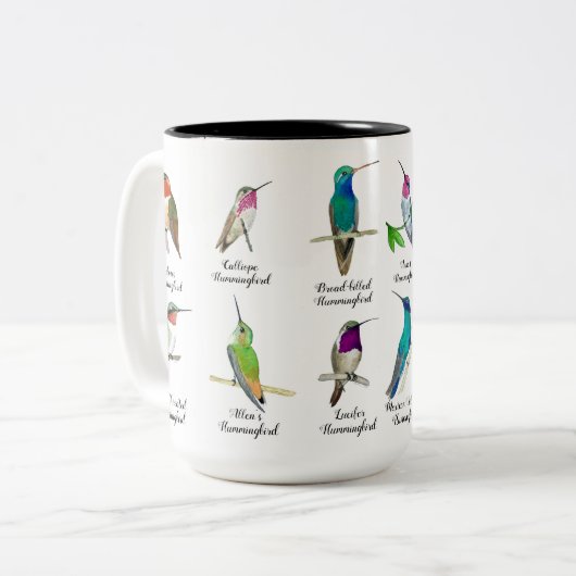 Noord-Amerikaanse Mok voor tweetone koffievogels (Voorkant links)