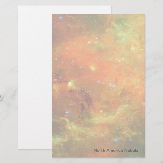 Noord-Amerikaanse Nebula Briefpapier (Voorkant / Achterkant)