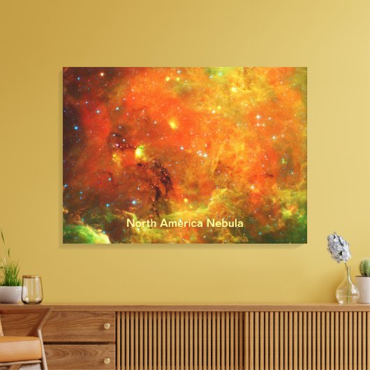 Noord-Amerikaanse Nebula Canvas Afdruk (Insitu (Woonkamer))