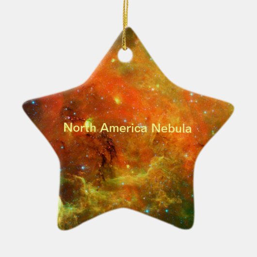 Noord-Amerikaanse Nebula Keramisch Ornament (Voorkant)