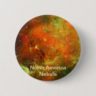 Noord-Amerikaanse Nebula Ronde Button 5,7 Cm