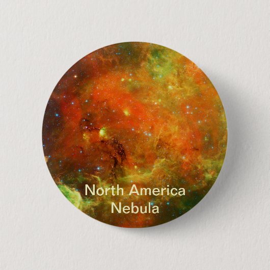 Noord-Amerikaanse Nebula Ronde Button 5,7 Cm (Voorkant)
