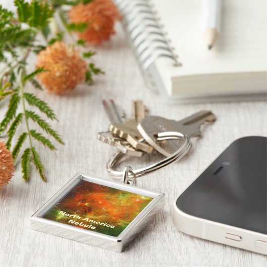 Noord-Amerikaanse Nebula Sleutelhanger (Zijkant)