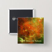 Noord-Amerikaanse Nebula Vierkante Button 5,1 Cm (Voorkant /achterkant)
