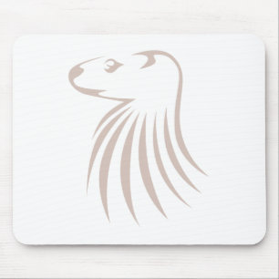 Noord-Amerikaanse Otter in Swish Drawing Style Muismat