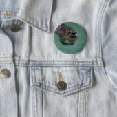 Noord-Amerikaanse Otter Ronde Button 5,7 Cm (In situ)