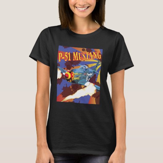 Noord-Amerikaanse P51 Mustang T-shirt (Voorkant)