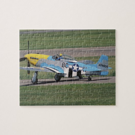 Noord-Amerikaanse P-51 D Dazzling Donna op de Legpuzzel (Horizontaal)